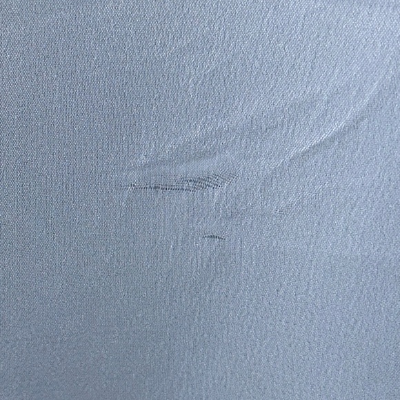 Vintage Blue Sleeveless Nightgown with White Lace Trim - Picture 7 of 9